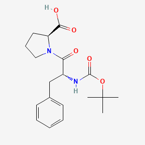 Chemical structure of Boc-D-Phe-Pro-OH