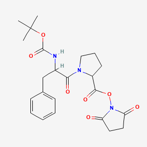 Chemical structure of Boc-D-Phe-Pro-OSu
