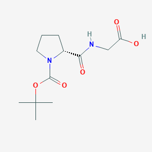 Chemical structure of Boc-D-Pro-Gly-OH