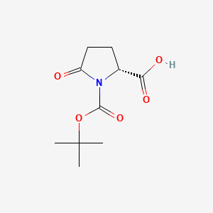 Chemical structure of Boc-D-Pyr-OH