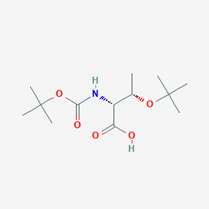 Chemical structure of Boc-D-Thr(tBu)-OH