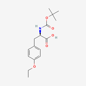 Chemical structure of Boc-D-Tyr(Et)-OH