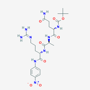 Chemical structure of Boc-Gln-Ala-Arg-pNA