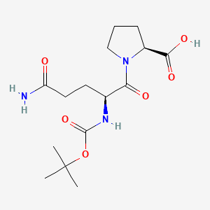 Chemical structure of Boc-Gln-Pro-OH