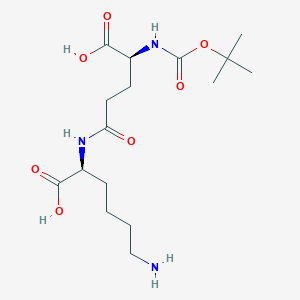 Chemical structure of Boc-Glu(Lys-OH)-OH