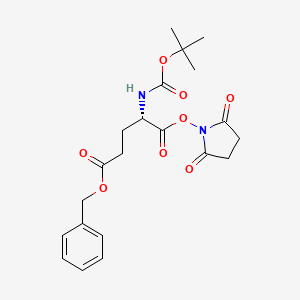 Chemical structure of Boc-Glu(OBzl)-OSu