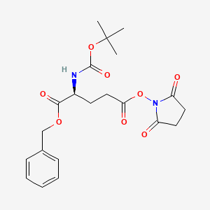 Chemical structure of Boc-Glu(OSu)-OBzl