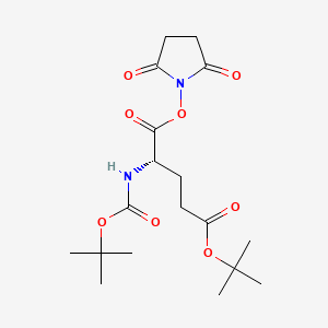 Chemical structure of Boc-Glu(OtBu)-OSu
