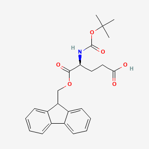 Chemical structure of Boc-Glu-OFm