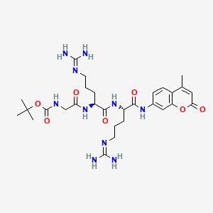 Chemical structure of Boc-grr-amc