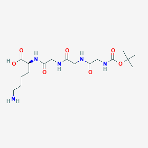 Chemical structure of Boc-Gly-Gly-Gly-Lys-OH