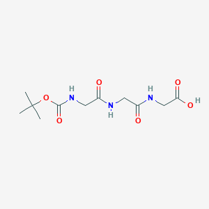 Chemical structure of Boc-Gly-Gly-Gly-OH