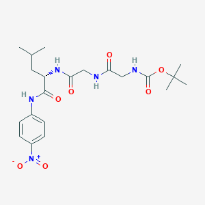 Chemical structure of Boc-Gly-Gly-Leu-pNA