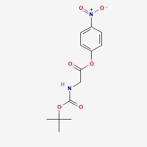 Chemical structure of Boc-Gly-ONp