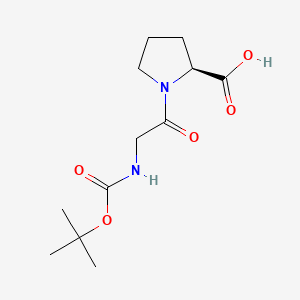 Chemical structure of Boc-Gly-Pro-OH
