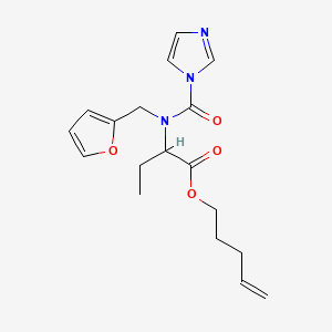 Chemical structure of Boc-His(Bzl)-OH