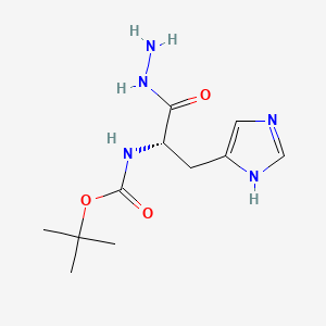 Chemical structure of Boc-His-NHNH₂