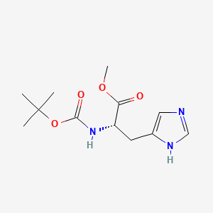 Chemical structure of Boc-His-OMe
