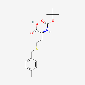 Chemical structure of Boc-Homocys(Mbzl)-OH