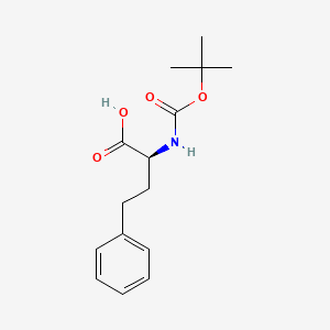 Chemical structure of Boc-Homophe-OH