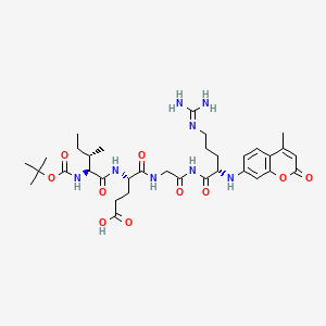 Chemical structure of Boc-Ile-Glu-Gly-Arg-AMC