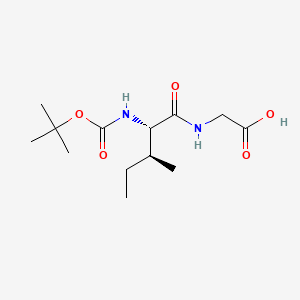 Chemical structure of Boc-Ile-Gly-OH
