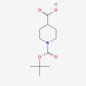 Chemical structure of Boc-isonipecotic acid