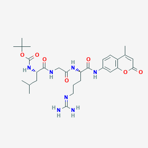 Chemical structure of Boc-Leu-Gly-Arg-AMC