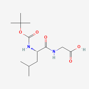 Chemical structure of Boc-Leu-Gly-OH
