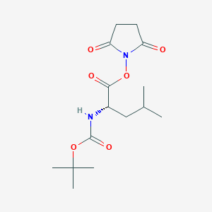 Chemical structure of Boc-Leu-OSu