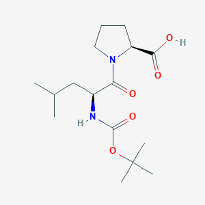Chemical structure of Boc-Leu-Pro-OH