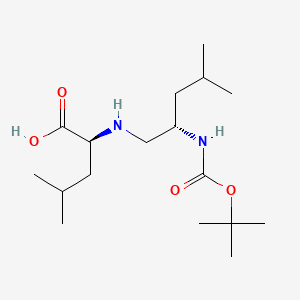 Chemical structure of Boc-Leu-psi(CH₂NH)Leu-OH