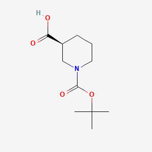 Chemical structure of Boc-L-nipecotic acid