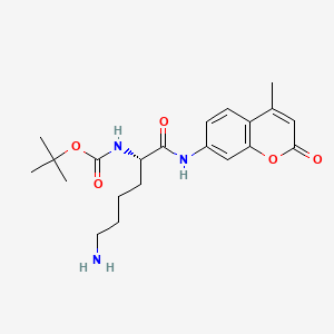 Chemical structure of Boc-Lys-AMC