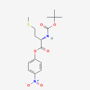 Chemical structure of Boc-Met-ONp
