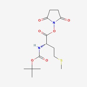 Chemical structure of Boc-Met-OSu