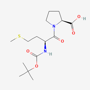 Chemical structure of Boc-Met-Pro-OH