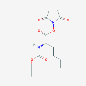 Chemical structure of Boc-Nle-OSu