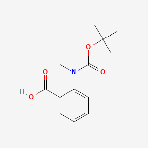 Chemical structure of Boc-N-Me-Abz-OH