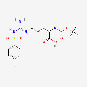 Chemical structure of Boc-N-Me-Arg(Tos)-OH