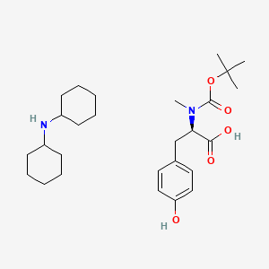 Chemical structure of Boc-N-Me-D-Tyr-OH · DCHA