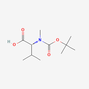 Chemical structure of Boc-N-Me-D-Val-OH