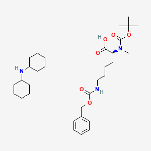Chemical structure of Boc-l-melys(z)-oh dcha