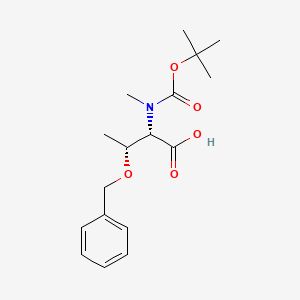 Chemical structure of Boc-N-Me-Thr(Bzl)-OH · CHA