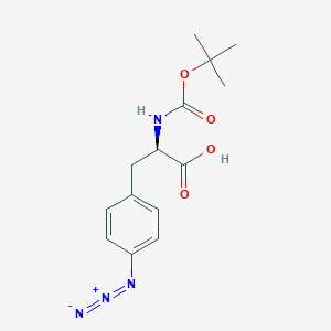 Chemical structure of Boc-D-4-azidophe