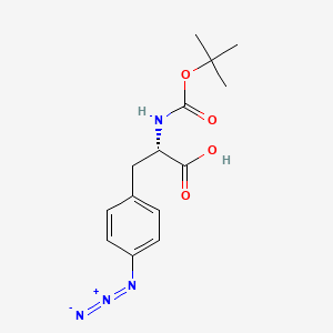 Chemical structure of Boc-p-azido-Phe-OH