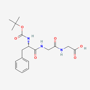 Chemical structure of Boc-Phe-Gly-Gly-OH