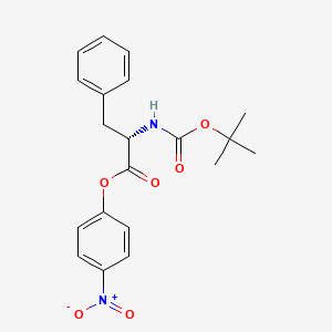 Chemical structure of Boc-Phe-ONp