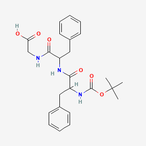 Chemical structure of Boc-Phe-Phe-Gly-OH