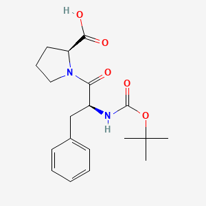 Chemical structure of Boc-Phe-Pro-OH